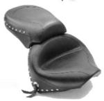 WIDE TOURING SEAT/ STUDDED FOR V-STAR 650 CUSTOM, CLASSIC & SILVERADO 98-UP (ONE PIECE)